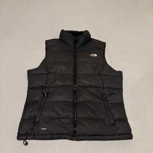 The North Face Womens 700 Down Puffer Vest Black Large Outdoor Hiking Gorpcore